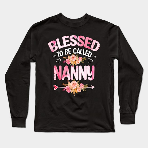 nanny - blessed to be called nanny Long Sleeve T-Shirt by Bagshaw Gravity